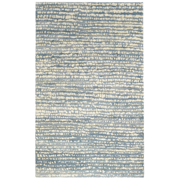 Denim Blue – Wool Hand-Braided Rug – MadMatters