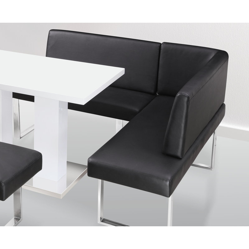 Havilland Upholstered Bench, Black