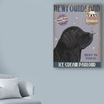 « terre-labrador crème », affiche rétro sur toile tendue
