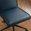 Chaise de bureau rembourrée, fauteuil de bureau en similicuir sans accoudoirs, chaise de travail réglable en hauteur-1288549106