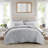 3-Piece Full/Queen Cotton  Embroidered Quilt Set,Blue