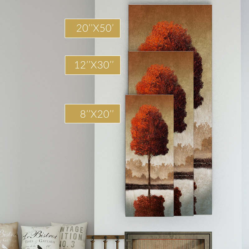 Impression sur toile tendue, H 20 po x l 50 po x P 1,5 po