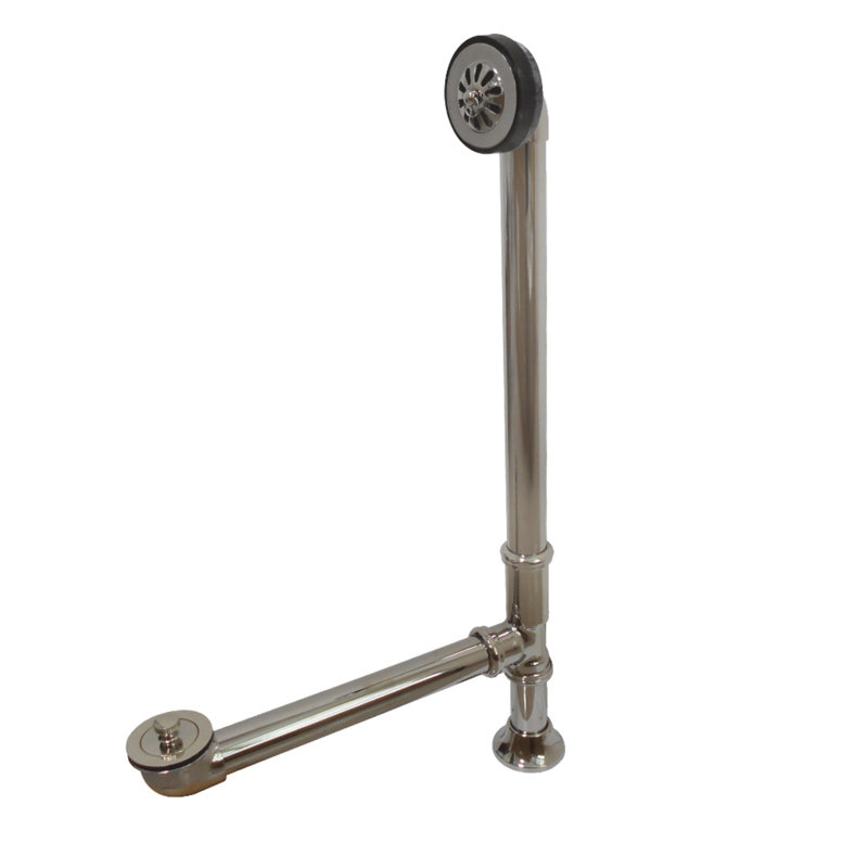 Kingston Brass Lift and Turn Tub Waste and Overflow, Polished Nickel
