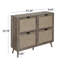 4 Door Shoe Rack, Freestanding Modern Shoe Storage Cabinet, For Entryway