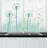 Floral Pointed 55'' W Kitchen Curtain in