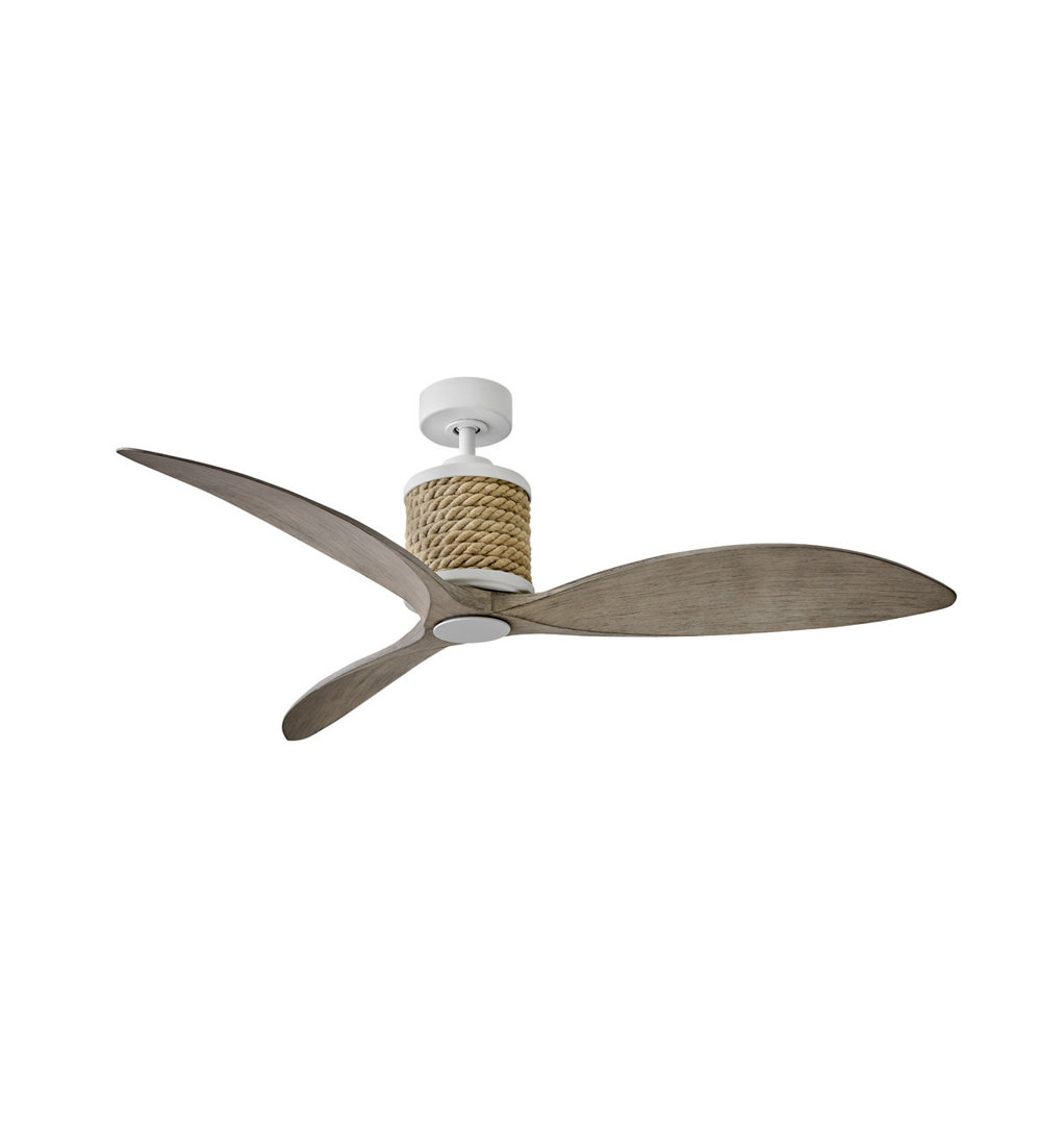 Marin 60" Indoor/Outdoor Integrated LED Nautical Rope-Wrapped Ceiling Fan with Remote Hinkley Fan Body