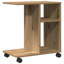 Engineered Wood Compact Lightweight Side Table-2054396033