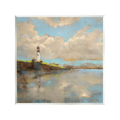 Art mural, "Phare et nuages" par Trevor Copenhaver