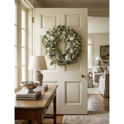 Beachy Handcrafted Dried Mixed Assortment 22'' Wreath