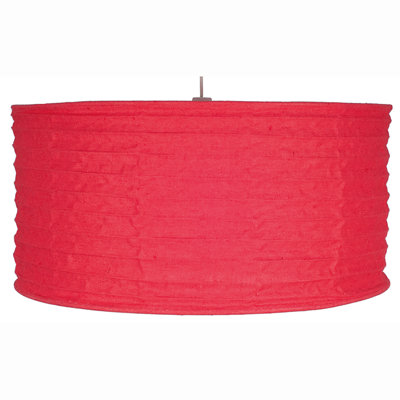 Burlap Drum Pendant Shade ( Screw On )