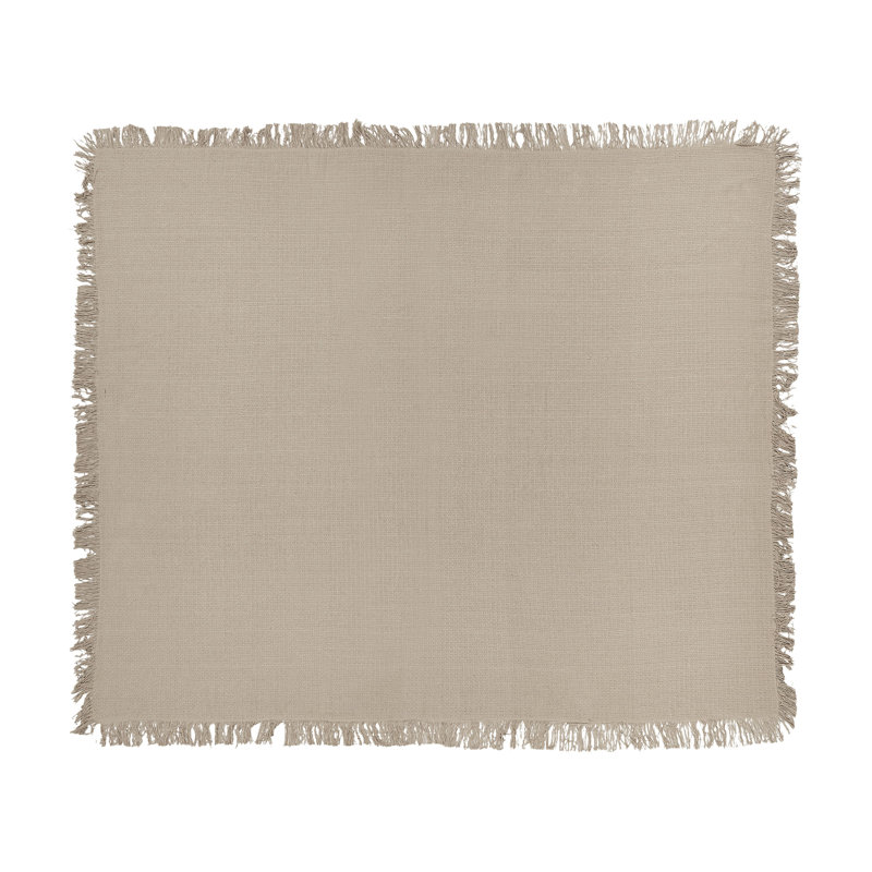 Beliani YERBENT Cotton Bedspread, Taupe