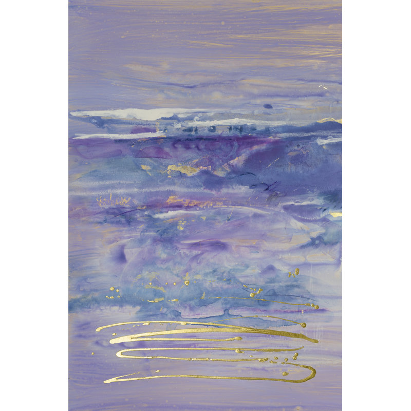 Canyon and Hill I by Joyce Combs - Painting, 91cm H x 61cm W, Black Floater Framed
