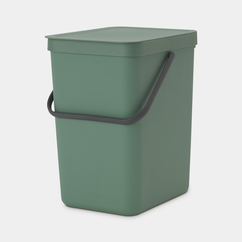 Brabantia Sort & Go 40 Litre Rubbish Bin, Soft Beige, 25 L