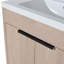 Meuble-lavabo autoportant avec lavabo et 2 portes d'armoire à fermeture en douceur