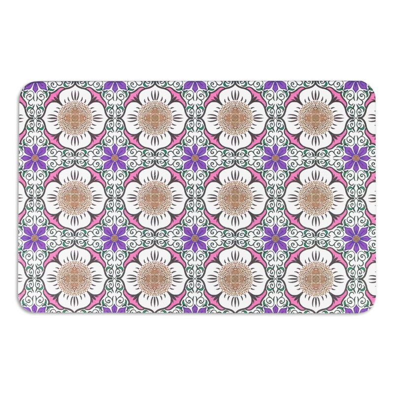 Aisen Non-Slip Bath Mat, Purple