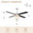 Kahliel 52" Industrial 4-Light Caged Ceiling Fan with Lights and Remote, 6-Speed Reversible Ceiling Fan-507656236-507768121