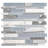 Alessio Interlocking 12 in. x 12 in. Glass, Stone and Metal Blend Mosaic Wall Tile