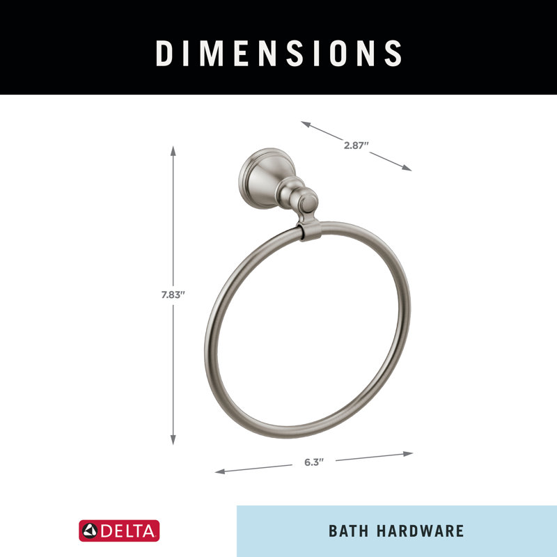 Accessoire de quincaillerie de salle de bain Woodhurst, Acier inoxydable Brilliance