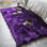 Plush Faux Sheepskin Grape Shag Area Rug