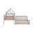 Twin Over Full House Bunk Bed With Built-In Ladder-1167872747