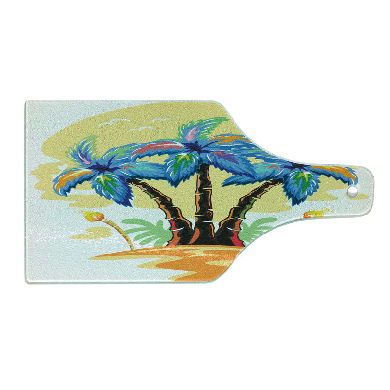Planche à découper en verre trempé Ambesonne