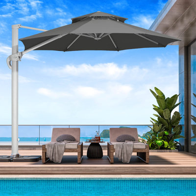 Beeta 132'' All-Aluminum Cantilever Umbrella