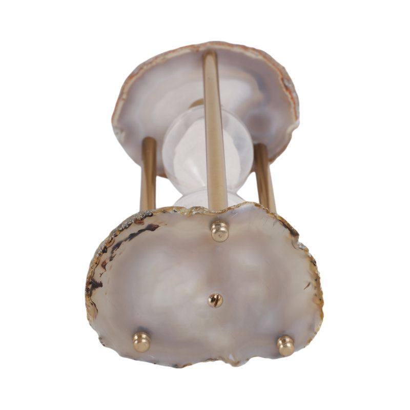 Hand Painted Stone Abstract Hourglass
