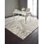 Tapis gris argent à motif abstrait touffeté à la main Prismatic-17988634