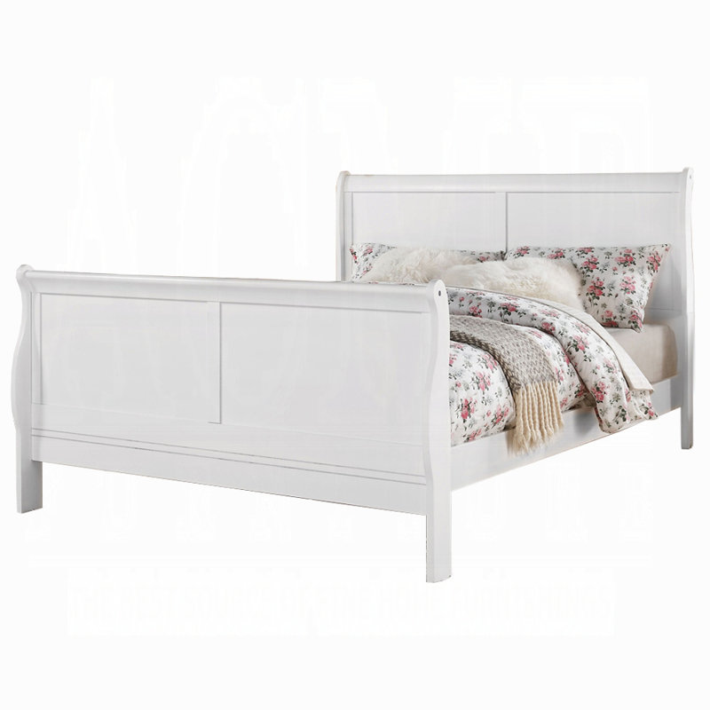 Cadre de lit moderne 1pc, Blanc, Grand