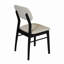 Joy Upholstered Back Parsons Dining Chair Boucle White, Set of 2, Solid Frame, 47cm Seating Height-46125038