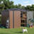 8 ft. W x 6 ft. D Metal Storage Shed with Metal Base Frame Kit