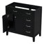 Meuble-lavabo 36 po sans lavabo, base d'armoire seulement, armoire de salle de bain avec tiroirs