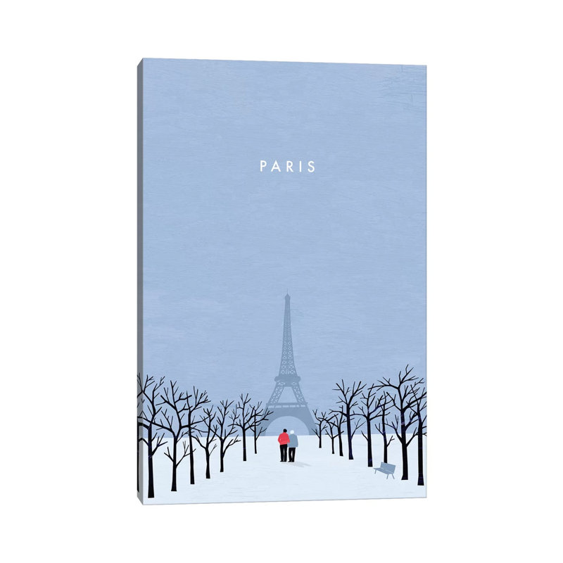 Paris 1 Piece Wrapped Canvas Wall Art, 101.6 cm H x 66.04 cm W x 1.91 cm D