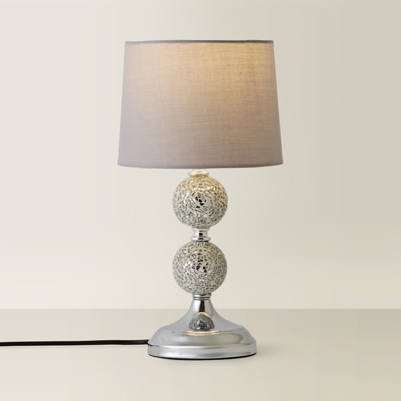 Korbin Metal Table Lamp, Grey, LED Bulb