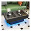 Table basse avec plateau coulissant, table centrale avec compartiment de rangement caché, table extensible pour le salon-142777016