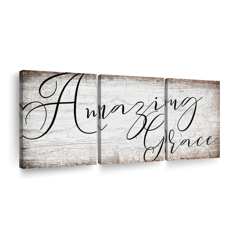 Impression sur toile Amazing Grace, H 45 po x l 92 po x P 1,25 po