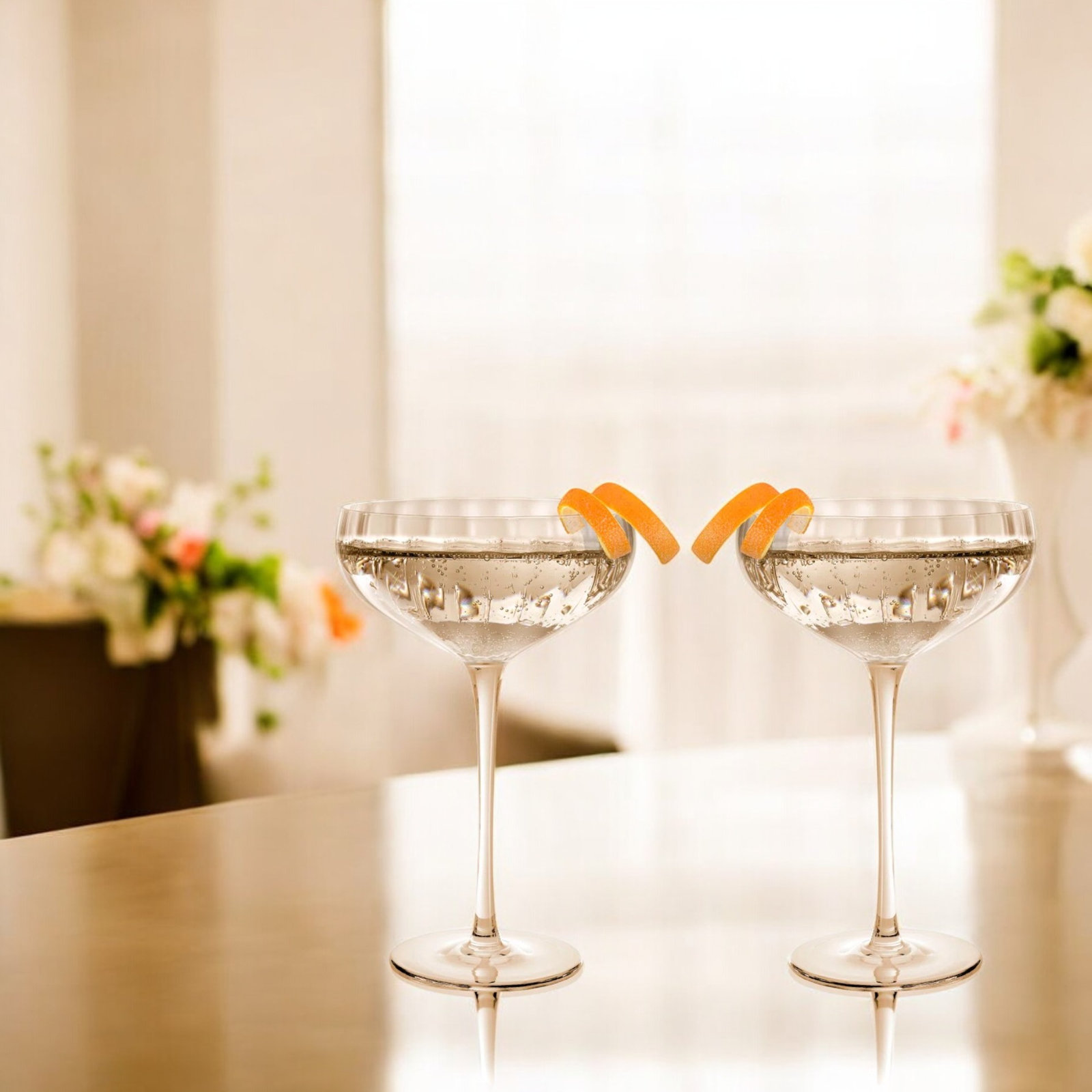 Orlosky Coupe Glass, Amber