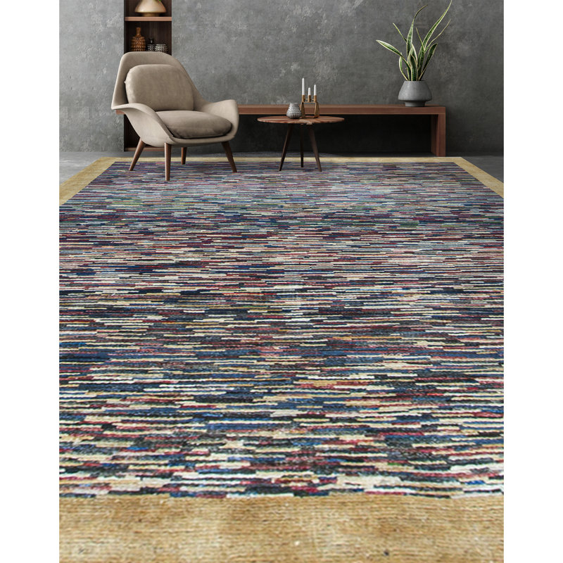 Hand-Knotted High-Quality Purple Area Rug