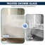 Panneau de douche simple réversible fixe sans cadre l 30 po x H 72 po, verre semi-givré nano facile à nettoyer 5/16 po-111995242