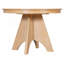 Table de salle à manger extensible vintage pour 4-6, table de cuisine rustique de 42 à 58 pouces avec finition patinée et pieds croisés robustes-1562831351