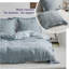 Housses de taies décoratives 100% lin à volants, 2 pièces Housses de coussin 26 x 26 pouces-115133254