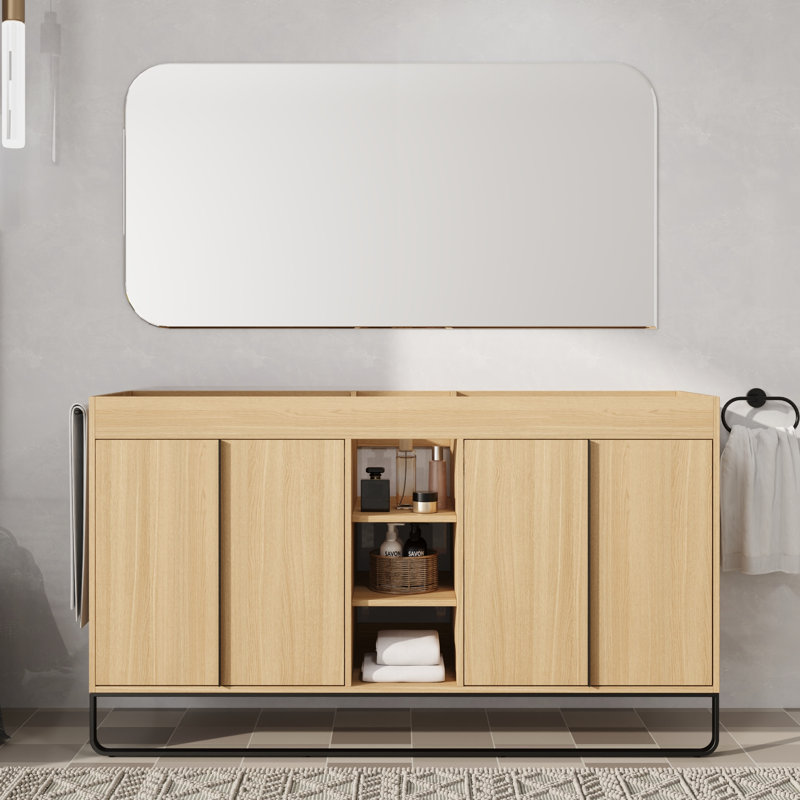 60'' Double Bathroom Vanity Base