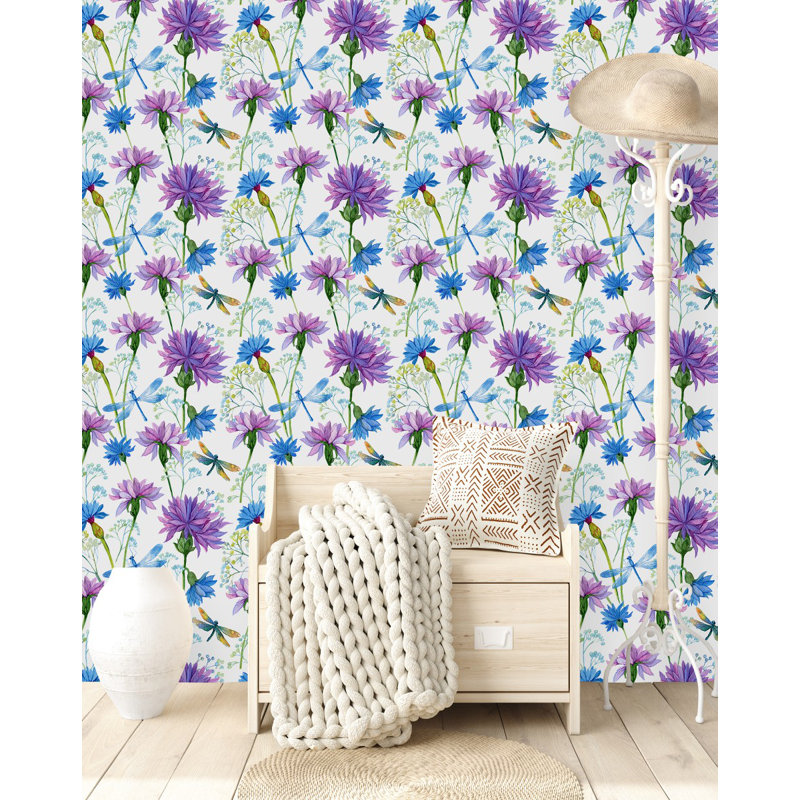 Floral Tile, 2.08' W x 10.42' L