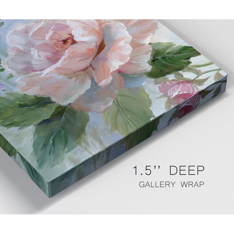 Romantic Botanical II - Wrapped Canvas Print, 40" H x 20" W x 1.5" D