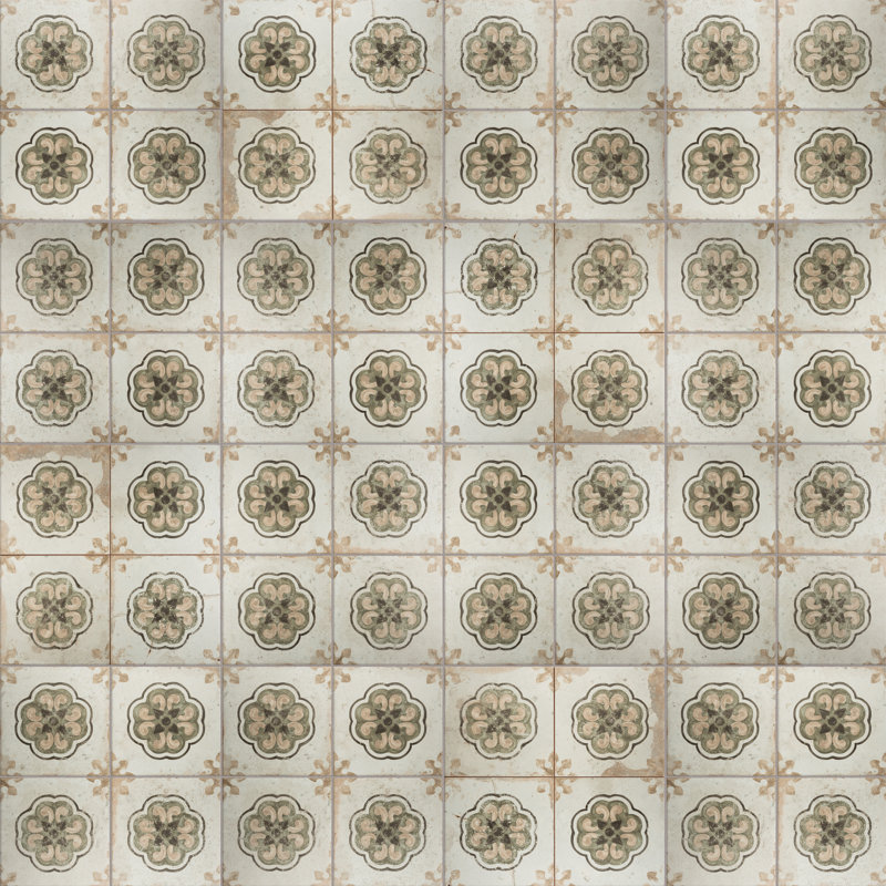 Kings Porto Flavia 17-5/8 In. X 17-5/8 In. Ceramic Patterned Wall & Floor Tile