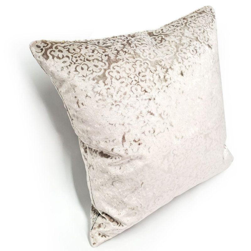 Coussin Artemis, Taupe, 18 po x 18 po, Plumes