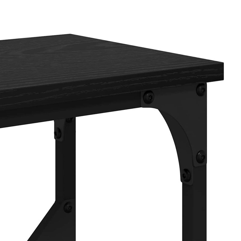 102cm Console Table, Black Oak
