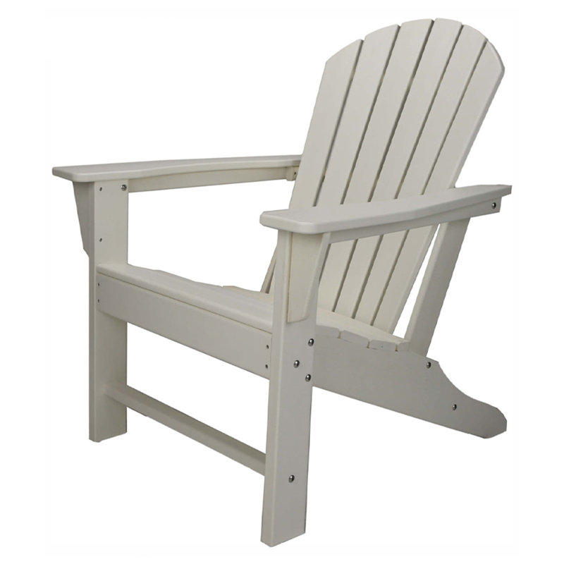 Reclining Deck Chair, White