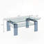 Tempered Glass 2-Tier Storage Centre Coffee Table-2128518007