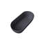 Baignoire autoportante de 63 po à surface solide et ovale gris mat avec trop-plein et bonde escamotable-127331859-127331858